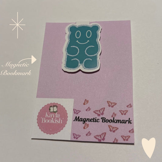 Blue Gummy Bear Magnetic Bookmark