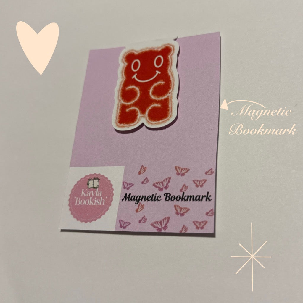 Red Gummy Bear Magnetic Bookmark