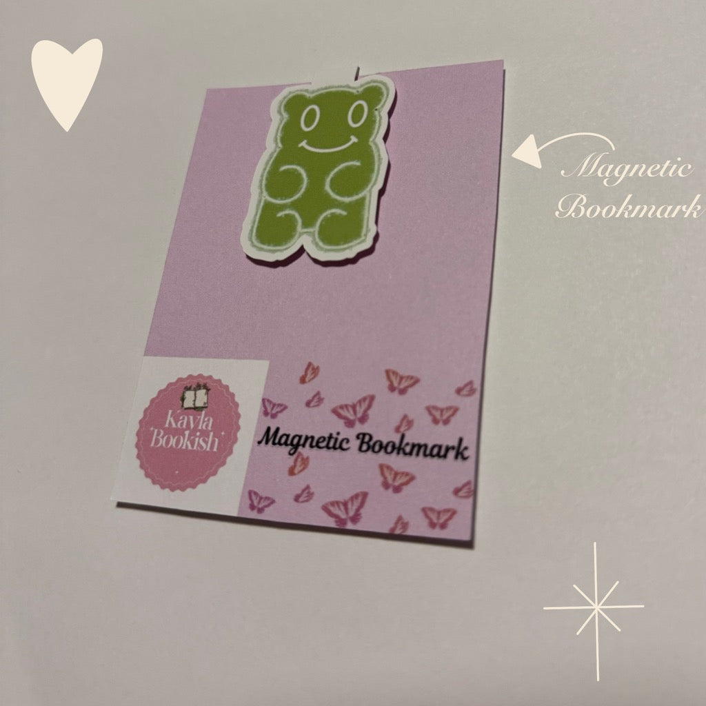 Green Gummy Bear Magnetic Bookmark