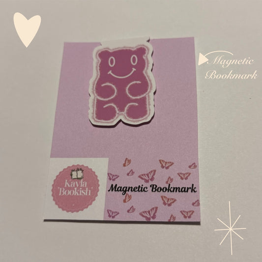 Purple Gummy Bear Magnetic Bookmark