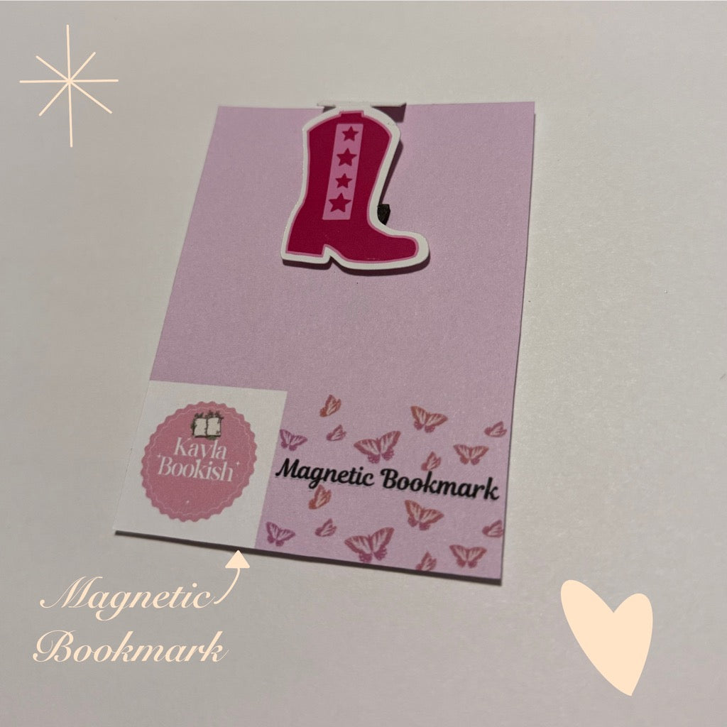 Cowgirl Boot Magnetic Bookmark