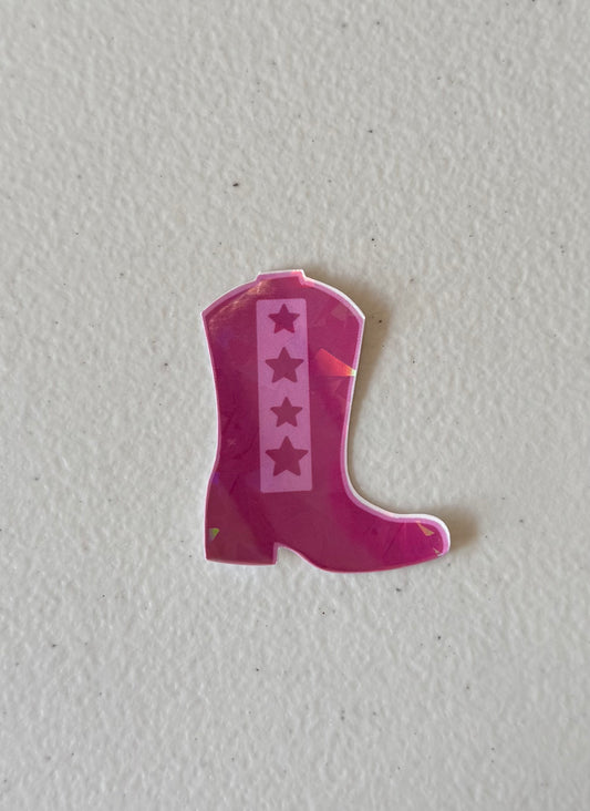 Cowgirl Boot Sticker